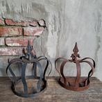 Brocante kroon met Franse Lelie rond of halfrond *Etage3*, Gebruikt, ., Ophalen of Verzenden, .