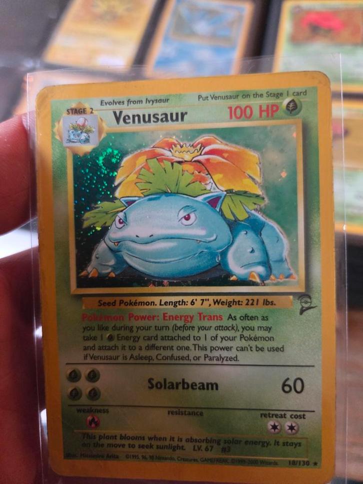 Venusaur Base Set Holo - Pokémonkaart, Hobby en Vrije tijd, Verzamelkaartspellen | Pokémon, Gebruikt, Losse kaart, Foil, Ophalen of Verzenden