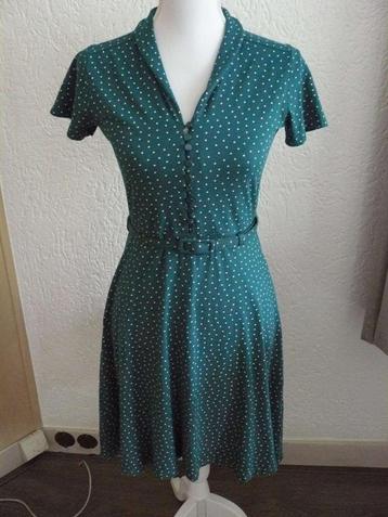 King Louie Emmy Dress Little dots groen maat S. beschikbaar voor biedingen