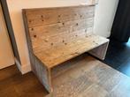 Steigerhouten bank, Ophalen, Minder dan 75 cm, Driepersoons, Zo goed als nieuw