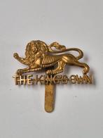 WW1 WW2 British King's Own Royal Regiment cap badge, Verzamelen, Ophalen of Verzenden, Engeland, Embleem of Badge
