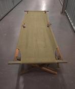 Naoorlogs Veldbed - Nette Staat, Gebruikt, Vintage, Groen, Hout