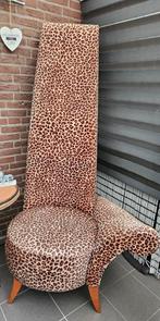 Panterprint Stoel - Eyecatcher!, Ophalen, Gebruikt, 75 tot 100 cm, 75 tot 100 cm