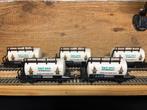 5x Piko Bart Smit Ketelwagens, Gebruikt, Gelijkstroom of Wisselstroom, Wagon, Analoog