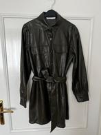 Leatherlook jurk Zara, Kleding | Dames, Jurken, Groen, Maat 38/40 (M), Zo goed als nieuw, Verzenden