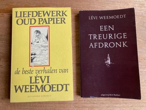 2 x Lévi Weemoedt Liefdewerk oud papier Een treurige afdronk, Boeken, Humor, Gelezen, Anekdotes en Observaties, Ophalen of Verzenden