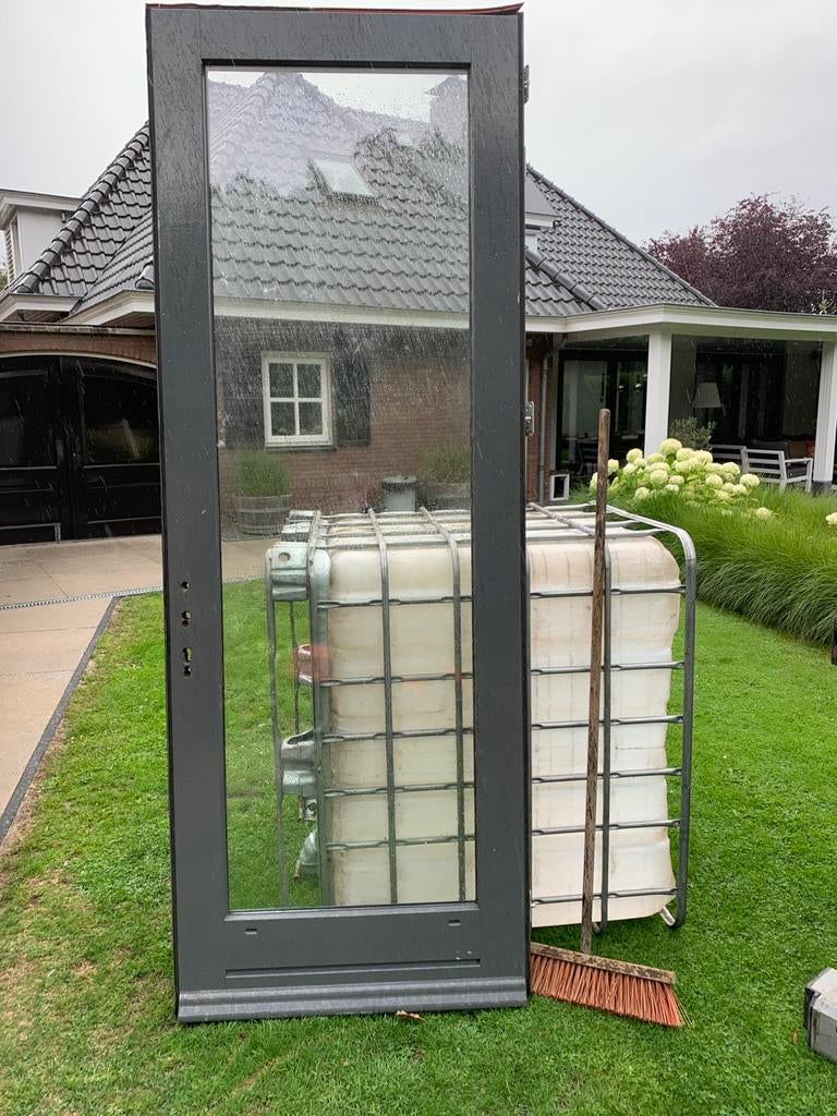 Deur met HR++ glas mag weg voor een klein prijsje, Doe-het-zelf en Verbouw, Deuren en Horren, Binnendeur, Ophalen of Verzenden