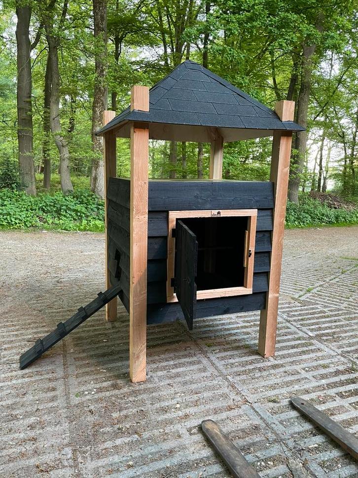 Nieuw kippenhok 120x120cm hooiberg douglas hout, Dieren en Toebehoren, Pluimvee | Toebehoren, Zo goed als nieuw, Kippenhok of Kippenren