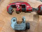 2 Pijpsnijders - Virax & Ridgid, Doe-het-zelf en Verbouw, Gereedschap | Handgereedschap, Ophalen of Verzenden, Gebruikt