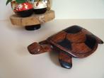Houten schildpad. Handcarved, Senegal, Antiek en Kunst, Verzenden