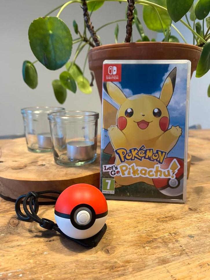 Pokemon Let’s Go Pikachu + Pokeball Plus Controller, Spelcomputers en Games, Games | Nintendo Switch, Zo goed als nieuw, 1 speler