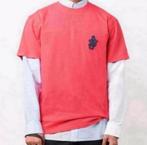 JW ANDERSON Katoenen T-shirt ankerpatch anker Roze maat L, Maat 52/54 (L), Ophalen of Verzenden, Zo goed als nieuw, H