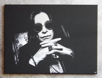 Ozzy Osbourne Handgegraveerde afbeelding op plaatwerk  beschikbaar voor biedingen