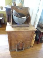 mooie Franse houten graankist / graan kist, Antiek en Kunst, Ophalen