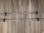 Technogym fitness bar 28mm - straight + curl, Sport en Fitness, Fitnessmaterialen, Ophalen of Verzenden, Gebruikt, Benen, Overige typen