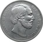 Nederland 2,5 gulden / rijksdaalder 1867 (zilver), Koning Willem III, Zilver, Ophalen of Verzenden, Losse munt