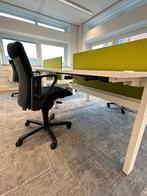 2 duo-bureaus (160x80) en 4 ergonomische bureaustoelen, Ophalen, Gebruikt