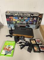 Atari 2600 Woody Console Bundel met 5 Spellen - Volledig Get, Spelcomputers en Games, Ophalen of Verzenden, Zo goed als nieuw