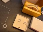 Swarovski Sieraden Set - Ketting, Oorbellen, Armband, Sieraden, Tassen en Uiterlijk, Kettingen, Overige materialen, Nieuw, Zilver