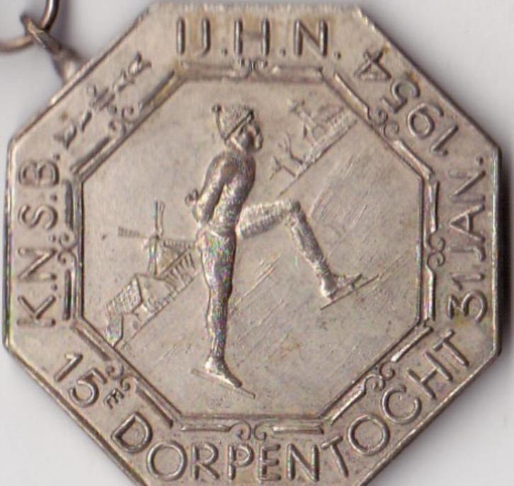 K.N.S.B. IJ H.N. 15é DORPENTOCHT 31 JAN. 1954, Postzegels en Munten, Penningen en Medailles, Overige materialen, Verzenden