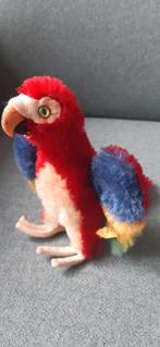Mooie Steiff papegaai Lora ca 1970 half wol / half katoen, Antiek en Kunst, Antiek | Speelgoed, Ophalen of Verzenden
