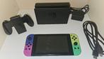 Nintendo Switch v1 (Unpatched), RGB Splatoon met Turbo Knop, Spelcomputers en Games, Spelcomputers | Nintendo Switch, Ophalen of Verzenden