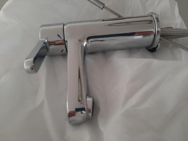 Te koop: eenhendel mengkraan, Doe-het-zelf en Verbouw, Sanitair, Zo goed als nieuw, Wastafel, Chroom, Ophalen