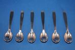 6 vintage kleine theelepeltjes verzilverd, gemerkt N 100. Z1, Antiek en Kunst, Antiek | Bestek, Ophalen of Verzenden