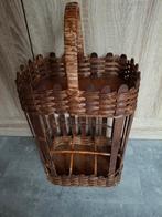 Rotan flessenmand / serveermand, Gebruikt, Mand, Vierkant, Ophalen of Verzenden