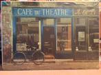 CAFE du THEATRE Haarlem op canvas, Ophalen of Verzenden, Zo goed als nieuw, Schilderij, Minder dan 50 cm