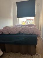 Tweepersoonsbed met kartonnen frame, Huis en Inrichting, Ophalen, Overige materialen, Gebruikt, Bruin