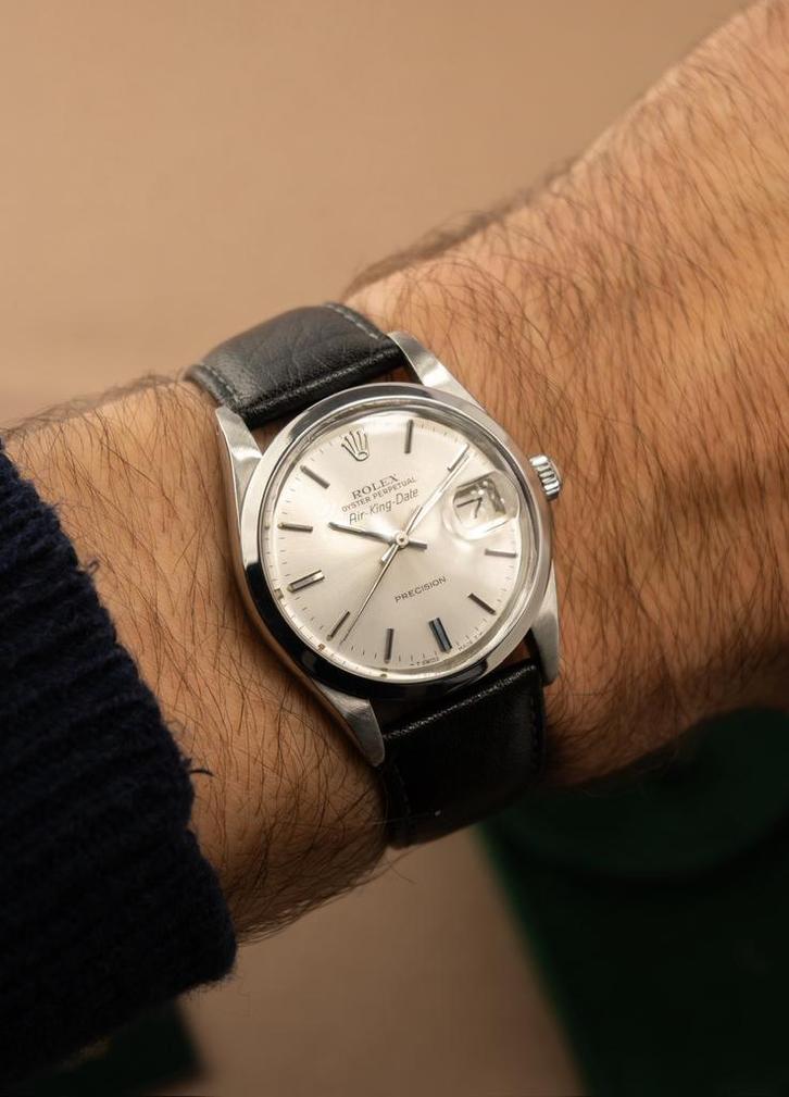 Rolex Air King Date 34 / Incl Rolex doos / Ref. 5700N, Sieraden, Tassen en Uiterlijk, Horloges | Heren, Zo goed als nieuw, Polshorloge