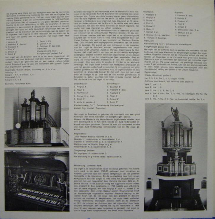 Bram Beekman, Stoffel Gunst-Historische Orgels In Zeeland LP, Cd's en Dvd's, Vinyl | Klassiek, Gebruikt, Classicisme, Overige typen