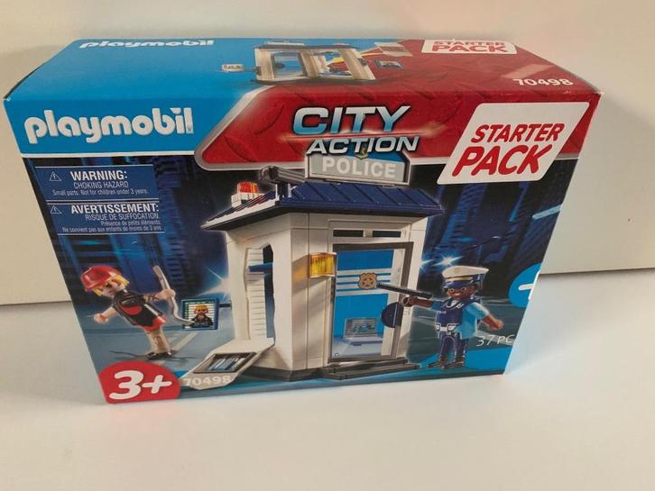 Playmobil Starterpack Politie 70498, Kinderen en Baby's, Speelgoed | Playmobil, Nieuw, Complete set, Ophalen