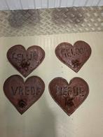 Decoratieve Metalen Harten Set, Ophalen of Verzenden, Gebruikt