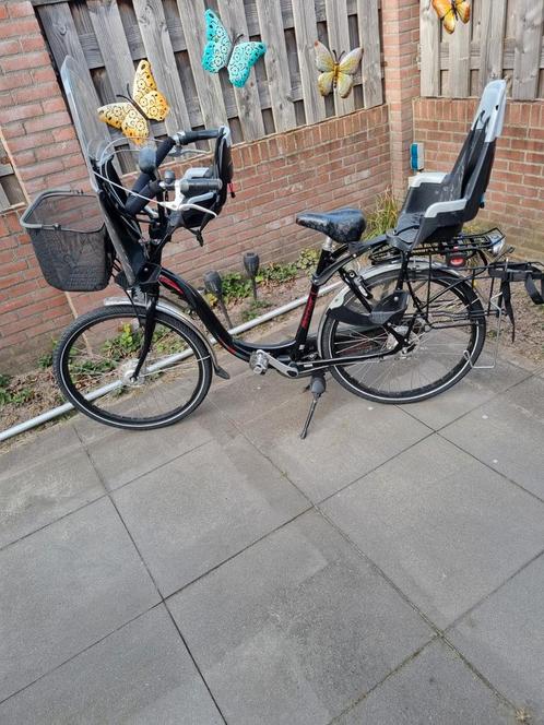 Moederfiets sparta amazone inclusief zitjes en buggyhouder, Fietsen en Brommers, Fietsen | Dames | Moederfietsen, Zo goed als nieuw