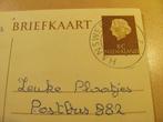 hansweert, postempel 1960, Postzegels en Munten, Ophalen of Verzenden, Briefkaart