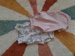 2 rompers maat 50-56, Kinderen en Baby's, Babykleding | Maat 56, Nacht- of Onderkleding, Gebruikt, Meisje, Ophalen of Verzenden