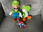 Super Mario in kart, Luigi 25 cm en Yoshi knuffel 20 cm, Ophalen of Verzenden, Overige typen