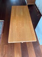 Eiken Houten salontafel, Ophalen, Gebruikt, 100 tot 150 cm, Eikenhout