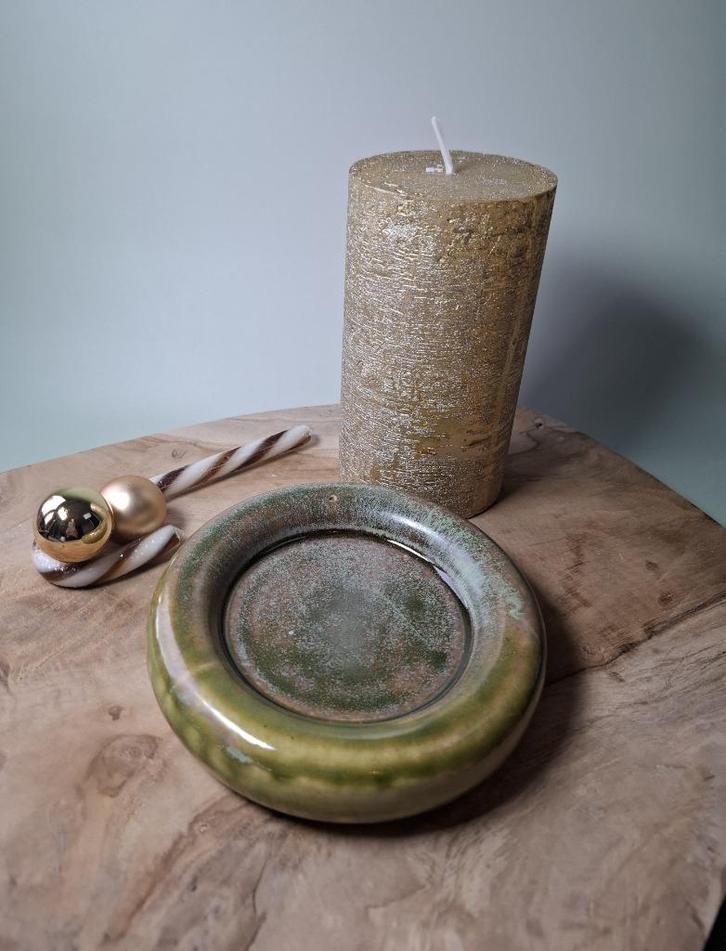 Handgemaakt keramiek donutbord/ onderzetter Rainforest, Huis en Inrichting, Woonaccessoires | Overige, Nieuw, Ophalen of Verzenden