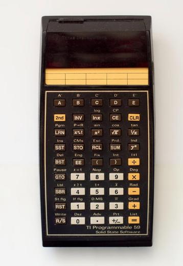 Texas Instruments TI-59 programmeerbare rekenmachine beschikbaar voor biedingen