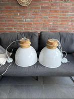 2 hanglampen wit, Huis en Inrichting, Ophalen of Verzenden