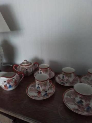 Vintage Japans theeservies 7 delig beschikbaar voor biedingen