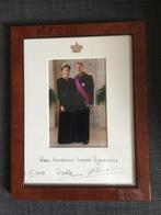 Albert II en Paola : getekende foto, Ophalen of Verzenden, Zo goed als nieuw, Kaart, Foto of Prent, Buitenland