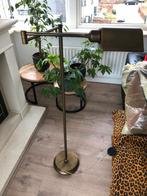 Leeslamp op voet in kleur brons, Ophalen, Gebruikt, Metaal, 100 tot 150 cm
