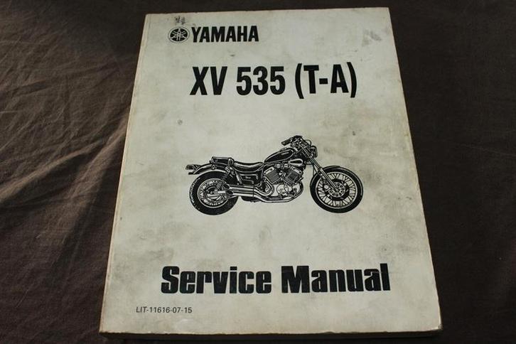 Yamaha XV535 T-A  1990 motorcycle service manual XV Virago, Motoren, Handleidingen en Instructieboekjes, Yamaha, Ophalen of Verzenden