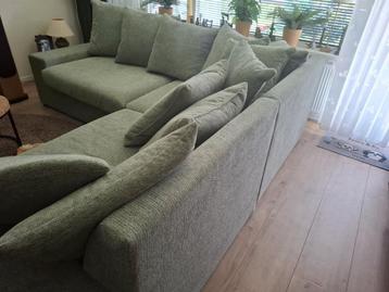 Groene Hoekbank - Stof beschikbaar voor biedingen