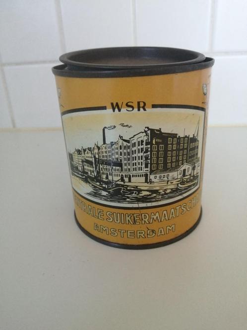 Wester's suikermaatschappij Amsterdam blik, Antiek en Kunst, Curiosa en Brocante, Ophalen of Verzenden