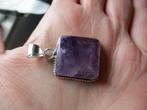 7030/ 925 gemerkte amethyst hanger, Sieraden, Tassen en Uiterlijk, Kettinghangers, Nieuw, Met edelsteen, Ophalen of Verzenden